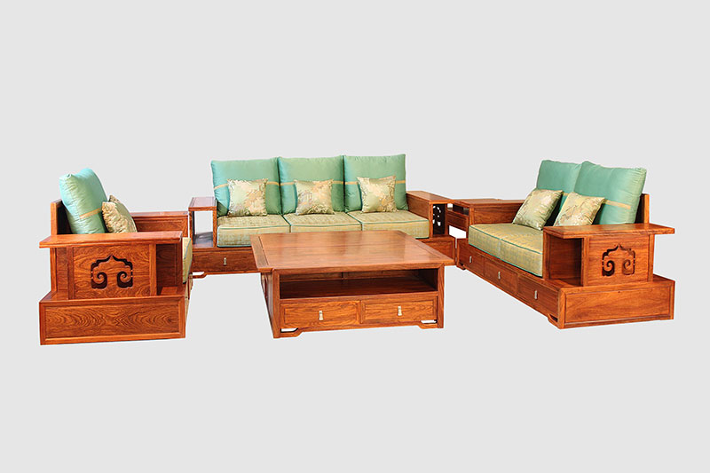 神湾镇中式实木沙发简直太美了